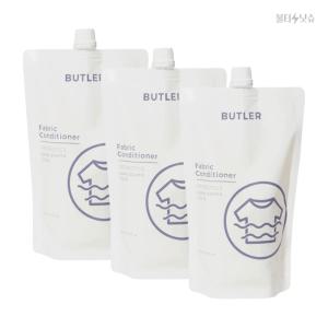 버틀러 리필 섬유유연제 듀드랍향 프로바이오틱스 세제 500ml 3개