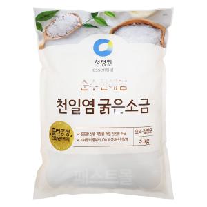 청정원 순수천혜염 천일염 굵은소금 5kg