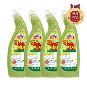 [엘지생활건강]홈스타 락스와세제 허벌시트러스 750ML 4개