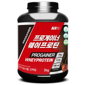 프로게이너 웨이프로틴 2kg 초코맛 단백질쉐이크 유청단백 WHEY 헬스보충제