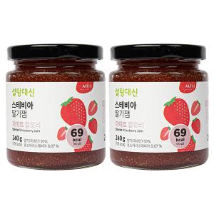 알티스트 설탕 대신 스테비아 딸기잼, 240g, 2개