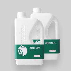 리네드 천연 아기세제 2L+2L 고농축 미네랄 세탁 세제 세탁용 유아 옷 속옷 세탁 무첨가