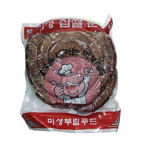 미성부림푸드 찹쌀순대 분식집 전문점용 찹살순대 2kg