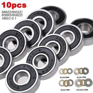 10PCS 688ZZ/693ZZ/608RS/608ZZ ABEC-5 1 베어링 작은 스러스트 롤링 베어링 금속 깊은 그루브 코일 베어링