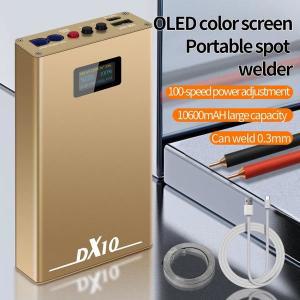 OLED 스크린 조절식 배터리 스폿 용접기, DX10 미니 10600mAh, 0.1mm, 니켈, 18650 8awg 펜용