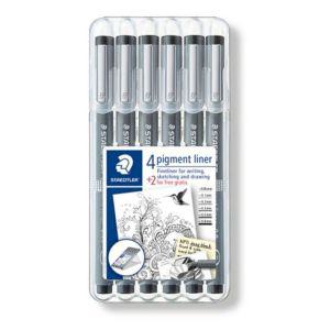 스테들러 피그먼트라이너세트 6본 308SB6P STAEDTLER