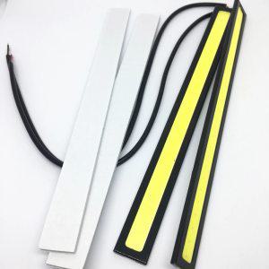 17cm COB DRL LED 운전 주간 주행 조명 스트립 스트립 DRL 12V COB LED 바 알루미늄 줄무늬 패널 자동차 작