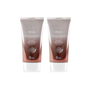 이켈 스네일  달팽이 기능성 CC 씨씨크림 50mlx2개  SPF50+/PA+++ 비비크림 선크림