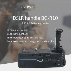 BGR10 그립 교체  EOS R5 R5C R6 SLR 카메라 수직 촬영 그립 블랙 1 개