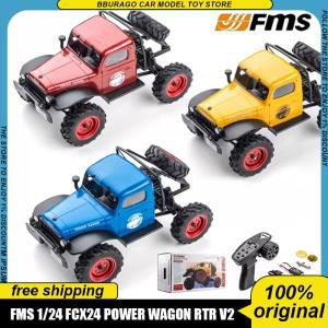 RC카몬스터트럭 대형오프로드입문용 무선 Fms 1:24 파워 왜건 RTR V2 Rc 자동차, Rtr 리모컨 몬스터 트럭