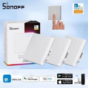 SONOFF TX 얼티밋 T5 스마트 벽 스위치 EWeLink 리모컨 터치 패널 LED 조명 엣지 단추 장면 알렉사 구글