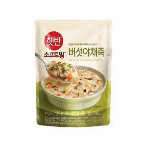 [비비고]햇반 소프트밀 버섯야채죽 420g x 21팩