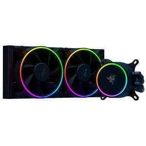 Razer Hanbo 크로마 RGB 올인원 액체 쿨러 aRGB 펌프 캡: 궁극의 AIO 디자인 조용하고 팬 효율적인 냉각 PW