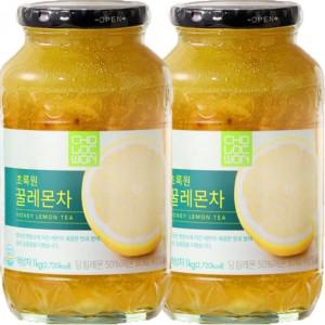 대량구매 단체주문 초록원 꿀레몬차 2Kg(1kgx2병) 선물용 회사 사무실 행사