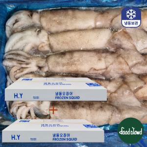 베이트 냉동 오징어 (3kg+3kg) 10마리 (10미) 통오징어 업소용 BATE