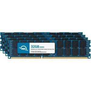 OWC 128GB(4x32GB) DDR3 ECC 등록 CL9 PC3-10600 1333MHz SDRAM 메모리 RAM 업그레이드 모듈 모든 2013 Mac