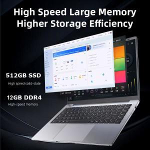 2024 게이밍 노트북 컴퓨터 PC 인텔 i7 7500U 홈 넷북, 14.1 인치, 12GB RAM, SSD 카메라, 초슬림