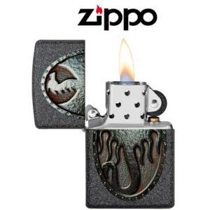 M- USA 정품 지포 라이터 메탈 드레곤 방패 디자인 ZIPPO 49072 Metal Dragon Design 한강