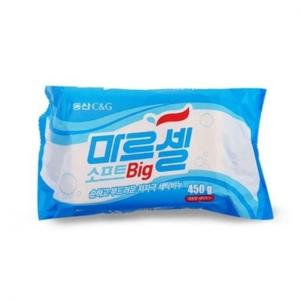 마르셀 소프트 빅 세탁비누 대용량 빨래 비누 450g