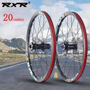 RXR 406 산악 자전거 휠 합금 휠셋 MTB 허브 24 홀 디스크 브레이크 711 속도 전면 2 개 후면 5 베어링 20