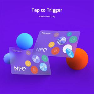 SONOFF NFC 태그 215 칩 540 바이트 스마트 자동화 단축키 지원 전화와 호환되는 장면 트리거