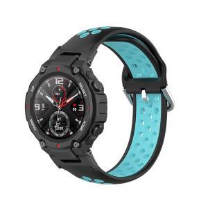 IPartsonline Amazfit T-Rex/Amazfit T-rex Pro 스마트워치 통기성 스포츠 스트랩 고무 시계 밴드와 호환되