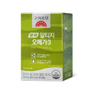 고려은단 퓨어 알티지 오메가3 업그레이드 801mg x 60캡슐