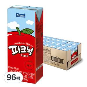 매일유업 간식 음료 피크닉 사과맛 200ml 96개입