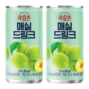 과일촌 매실 드링크 175ml x 60캔 캔음료 과즙음료 서비스 음료수도매 썬키스트 리뉴얼