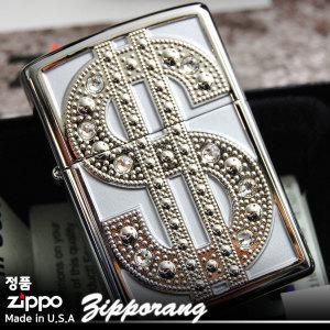 zippo,20904,BLING DOLLAR,달러,정품지포라이터,레귤러,각인,선물포장