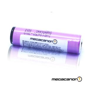 MEGACANON 3000 Max15A(랜턴전용) 고출력/삼성 30Q Cell 적용/18650 충전지/KC인증