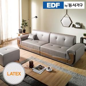 [동서가구] EW7 4인용 라텍스탑 소파+스툴 DF636200