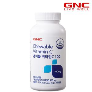 GNC 츄어블 비타민C 100 (125정) 42일분