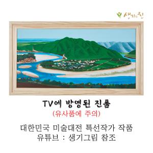 TV 방영된 진품! 액을 막아주고 복 불러오는 생기그림 명당도 12호/풍수인테리어/미술대전 특선작가 작품