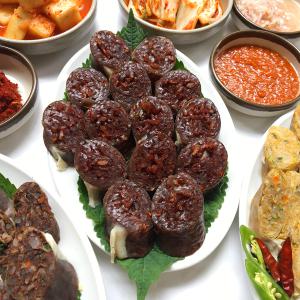 경기 찰순대 500g (찹쌀순대/순대내장/돼지간/허파/염통/오소리감투)