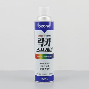 오공 락카 스프레이 420ml 페인트 라카 목재 철재 인테리어 국산