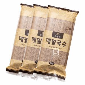 국내산메밀함유 막국수 봉평원 메밀국수1kg(소면) 3개