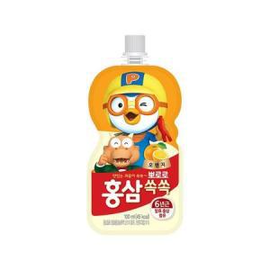 팔도 뽀로로 홍삼 쏙쏙 100ml 10팩 오렌지.