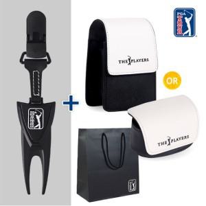 [PGA TOUR] 멀티 퍼터키퍼 그린보수기 디봇툴 볼마커+쇼핑백+골프공 주머니 OR 거리측정기 케이스 택1  ...