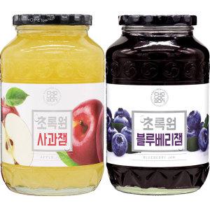 초록원 사과잼 1kg + 블루베리잼 1kg/과일잼