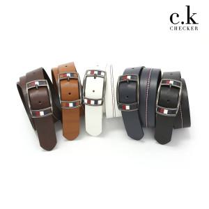 [체커] CK-112 / 캐주얼벨트 삼색벨트 정장벨트 학생벨트 가죽벨트 허리띠 남