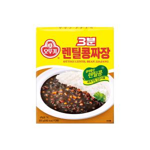 오뚜기 3분 렌틸콩 짜장 200g x 24개