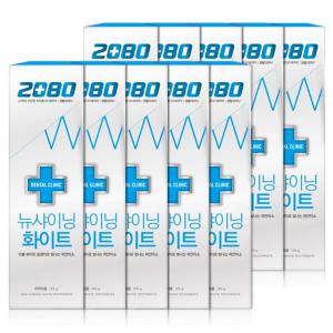 2080 뉴샤이닝 화이트 치약 125g x 10개