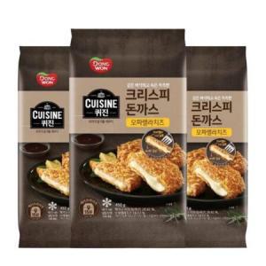 동원F&B 퀴진 크리스피 돈까스 모짜렐라치즈 450g [3개]