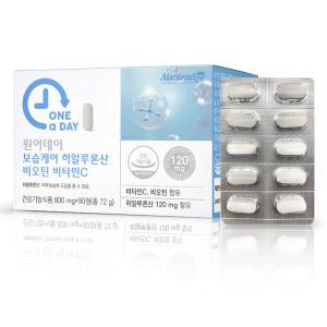 네추럴라이즈 원어데이 보습케어 히알루론산 비오틴 비타민C 800mg 90정 피부보습