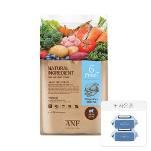 [잔여물량]ANF 6free 플러스 캣 웨이트케어, 1.8kg, 1개 + 물티슈 70매, 2개