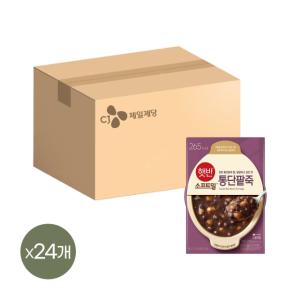 햇반죽 통단팥죽 280g x24개 비비고죽 리뉴얼