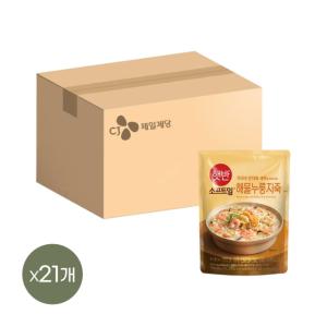 햇반죽 해물누룽지죽 420g x21개 비비고죽 리뉴얼