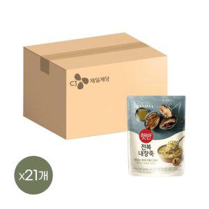 햇반죽 전복내장죽 420g x21개 비비고죽 리뉴얼