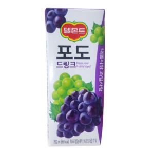 델몬트 포도 드링크 190ml x 48팩